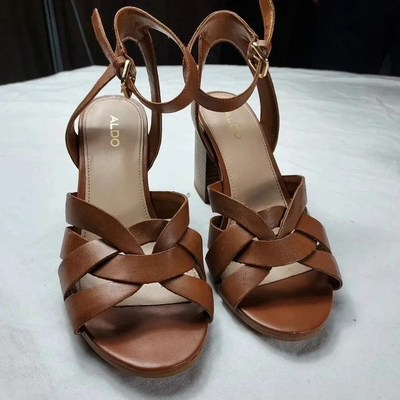 Aldo Gaclya Sandal Brown Size 7 - Picture 10 of 16